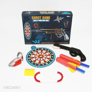 New plastic pistol gun with dart soft bullet gun toy air sport gun for child