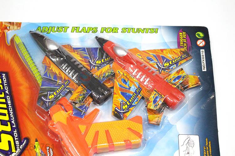 Hot Sale Plastic Gun Catapult Toy Glider Plane Toys For Kids