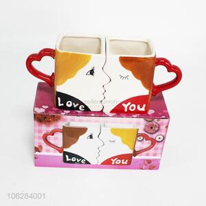 Personality And Creative Couple Exquisite Ceramic Cup
