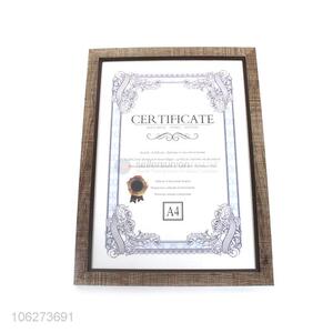 Factory Price A4 Certificate Plastic Photo Frame
