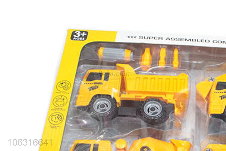 Great sales children plastic construction truck set toys