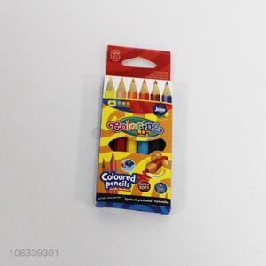 Good sale 6pcs wooden colored pencils color pencils