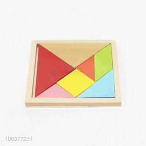 Premium quality children's intellectual education teaching wooden tangram puzzle