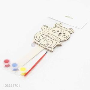 Best price kids intelligence toy squirrel shaped board DIY painting board