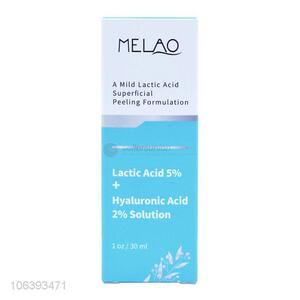 Wholesale 100% natural facial skin exfoliating whitening lactic acid serum