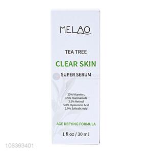 OEM 100% pure natural tea tree clear skin super serum