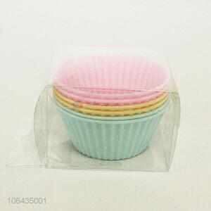 Custom aseptic non-toxic silicone cake container silicone cake cup