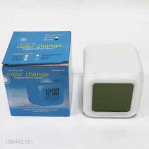 Promotional gifts glowing led color change digital alarm clock