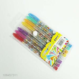 Best Sale 8 Pieces Glittery Pen Plastic Highlighter