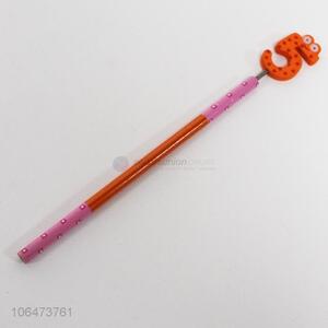 High sales personalized cartoon number pencils wood pencils