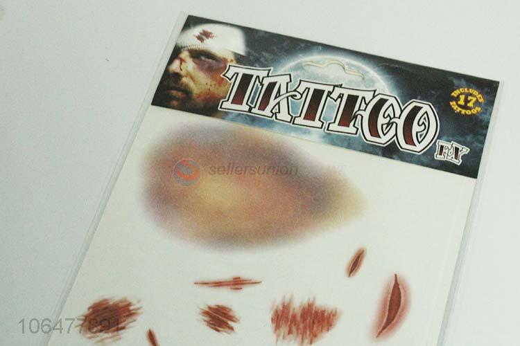 Good Quality Halloween Tattoo Sticker For Face