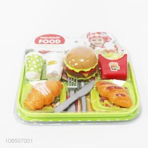 Popular Plastic Simulation Food And Tableware Toy Set