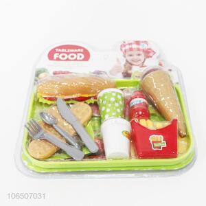 Creative Design Simulated Food And Tableware Toy Set