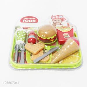 New Design Simulated Food And Tableware Toy Set