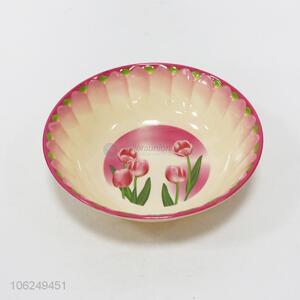 Exquisite round flower printed melamine bowl melamine wares