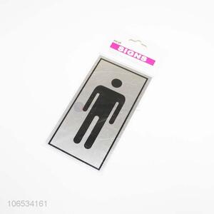 Reasonable price aluminum toilet sign plate WC sign plate