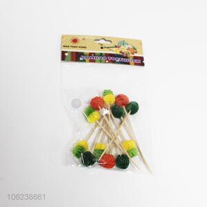 Good Factory Price 12PCS Bamboo Fruit Toothpicks