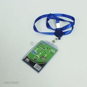 Wholesale good quality soft pvc card holder with lanyard