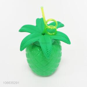 Creative Design Pineapple Cup Plastic Straw Cup