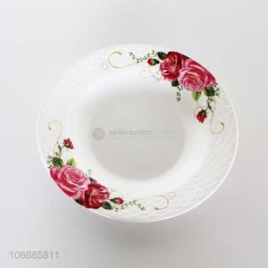 Good price delicate flower printed melamine plate melamine ware