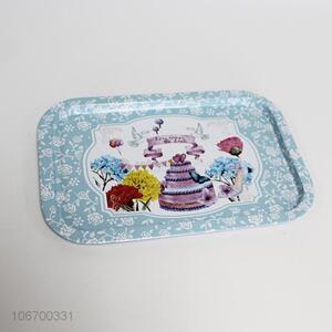 Wholesale deluxe custom printing iron serving tray food salver