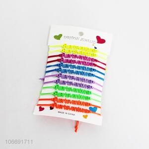 Good Quality 12 Colorful Handmade Bracelet Set