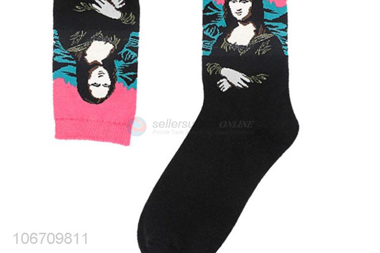New Design Breathable Mid-Calf Length Sock Men Cotton Socks