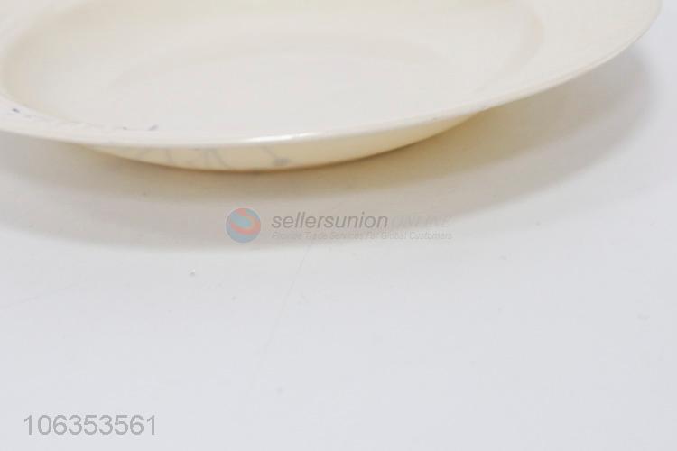 Melamine plate, mix colors,12pcs/shrink packing,22.5*H3CM,85g