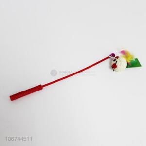 Best Choice Hand-Woven Long Handle Chew Toy For Cat