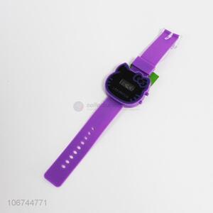 Cartoon design candy-colored electronic wristwatch for children