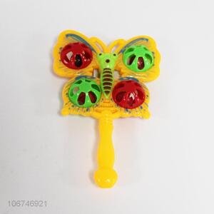 Wholesale lovely butterfly shaped baby rattle toy