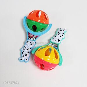 High quality 2pcs newborn gift plastic rattle balls for baby