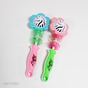 High quality 2pcs colorful infant gift plastic rattles for baby