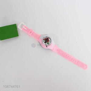 Popular design children plastic band electronic watch for girls