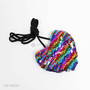 Best Selling Heart Shape Sequins Coin Purse