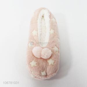 Good Quality Comfortable Bowknot Plush Floor Shoes