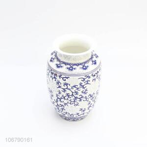 Custom Household Decoration Blue And White Porcelain Vase