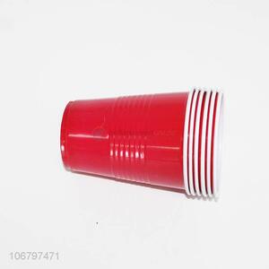 Low price 6pcs disposable plastic cup water cups
