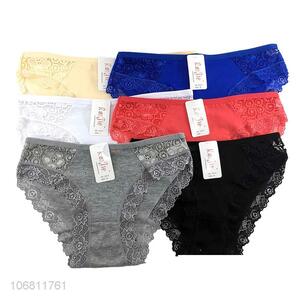 Popular Sexy Lace Briefs Ladies Cotton Underpants