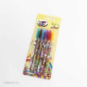 Hot selling multi colored highlighter glitter gel ink pen