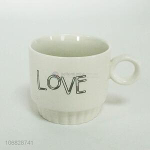 Good sale love pattern ceramic cup fashion drinkware