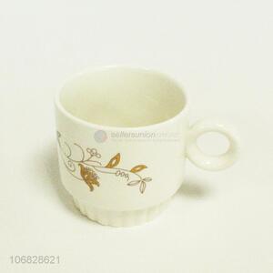 New design fashion vine pattern ceramic cups with handle