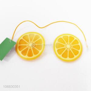 Eco-friendly reusable cold gel cooling lemon eye mask