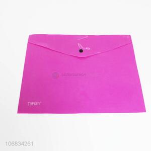 Good Quality Plastic PP File Bag With Snap Button