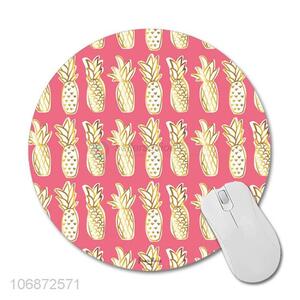 Factory Proformation Pineapple Pattern Printed Round Gamer Mouse Pad