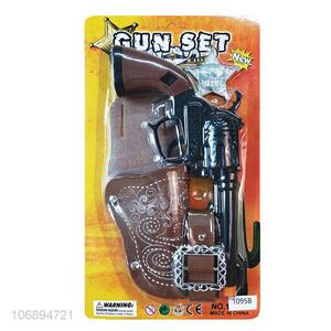 Good Sale Plastic Cowboy Gun With Gun Case Set Toy