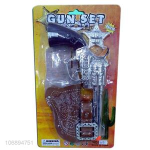 New Design Plating Cowboy Gun With Leather Gun Case