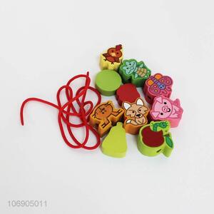Fashion Colorful Cute Cartoon DIY Wooden Toys for Kids