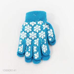 Fashion Design Knitted Gloves Children Winter Warm Gloves