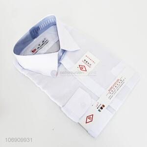 Wholesale private label soft men's white shirt long sleeves